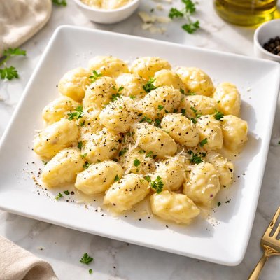 Gnocchi with cheese