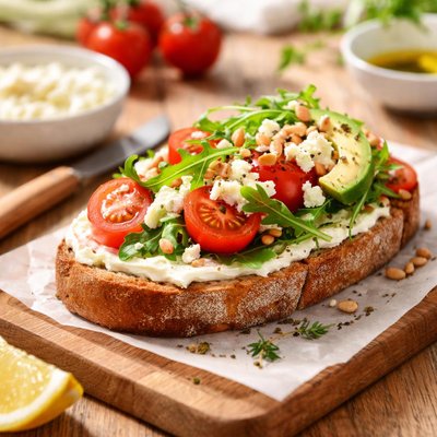 Goat cheese sandwich