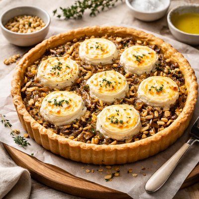 Goat cheese tart