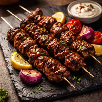 Goat meat kebab