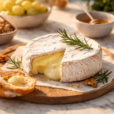 Goat milk camembert