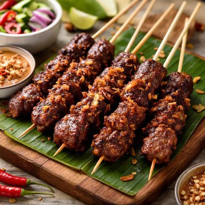 Goat satay