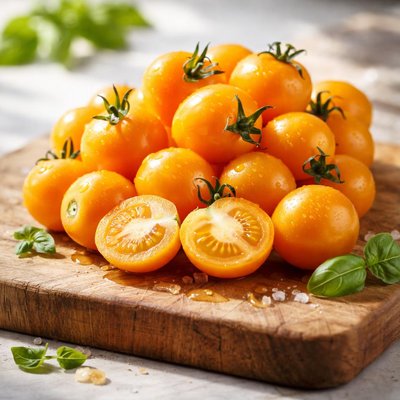 Golden baby tomatoes