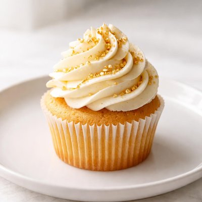 Golden cupcake