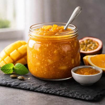Golden fruit sauce
