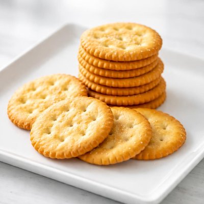 Golden round cracker
