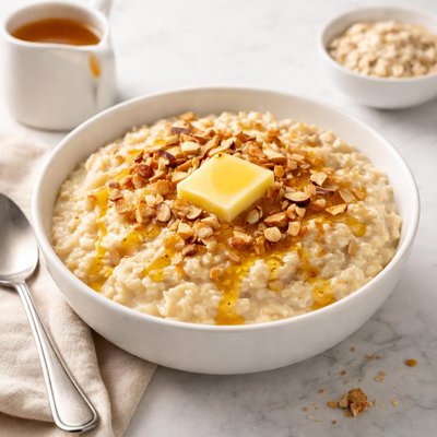 Golden syrup oats porridge