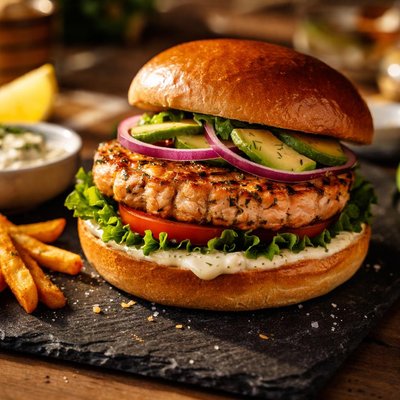 Good and gather salmon burger
