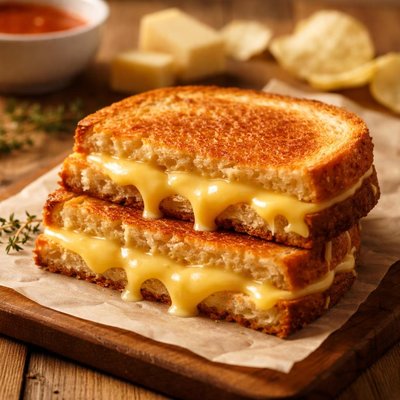 Gouda grilled cheese sandwich
