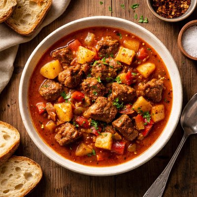 Goulash with meat