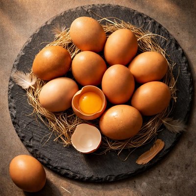 Grade a large brown eggs