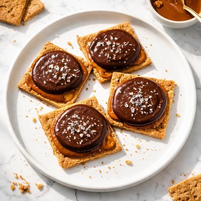 Graham cracker carmel chocolate cookie