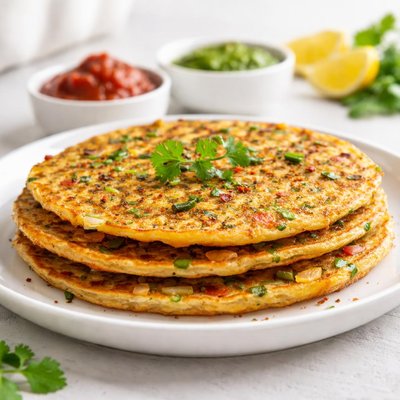 Gram flour chilla