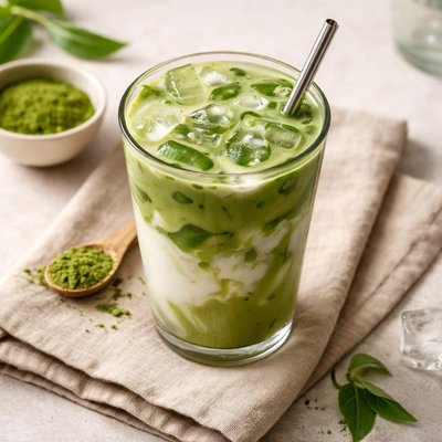 Grande iced matcha latte