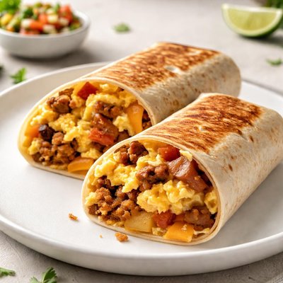Grande toasted breakfast burrito