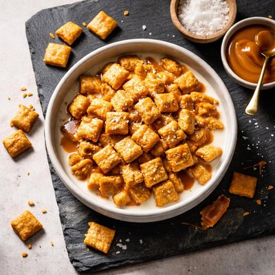 Grandma crunch salted caramel cereal