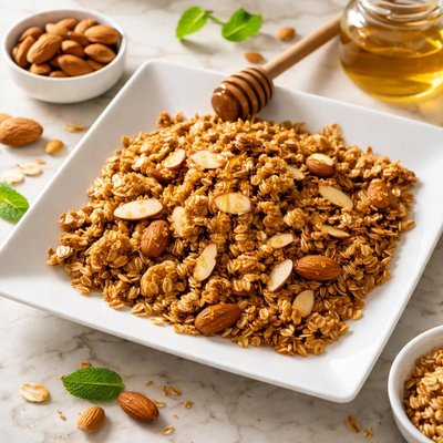 Granola almond honey
