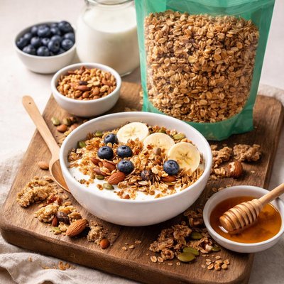 Granola asda low sugar multigrain nutty