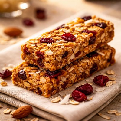 Granola bar cranberry and coconut