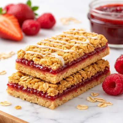 Granola bar with jam