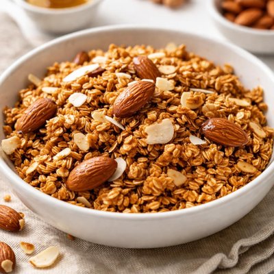 Granola with almonds