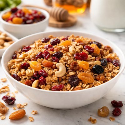 Granola with dried fruits