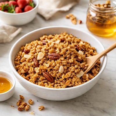 Granola with oats and honey