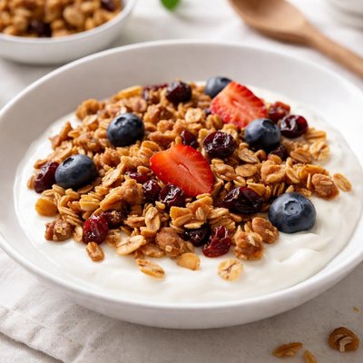 Granola with yogurt