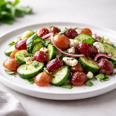 Grape and cucumber salad