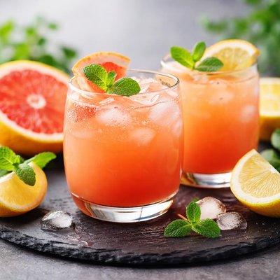 Grapefruit and lemon juice