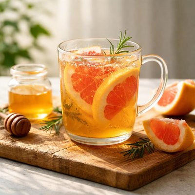 Grapefruit honey tea