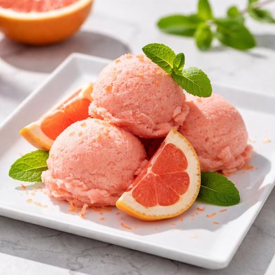 Grapefruit sorbet