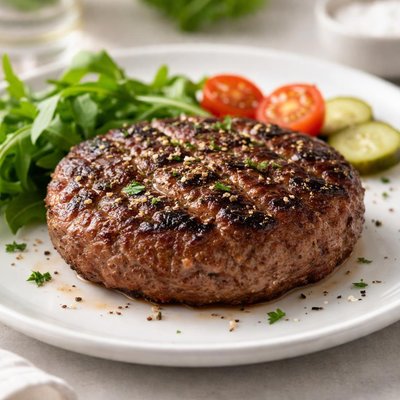 Grass fed beef patty