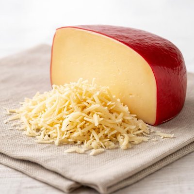 Grated edam cheese