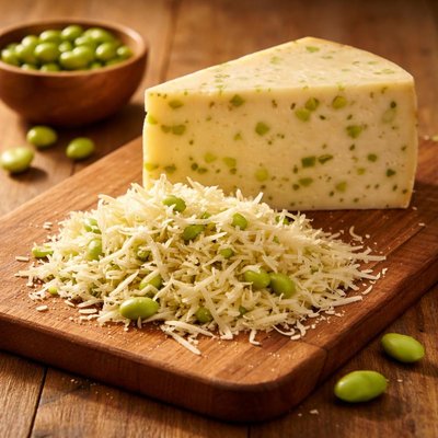 Grated edamame cheese