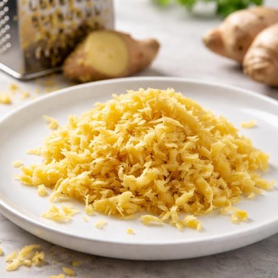 Grated ginger