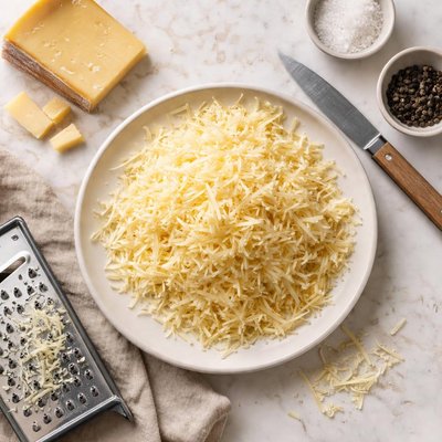 Grated gruyere