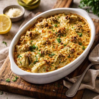 Gratin aux artichokes