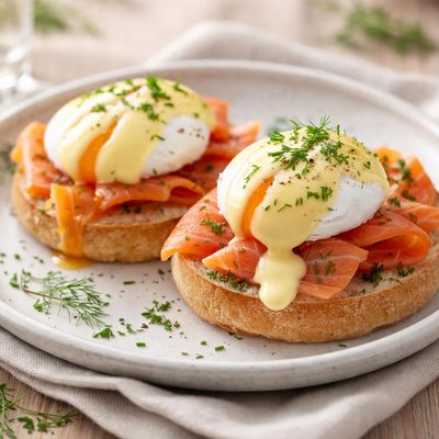 Gravlax benedict