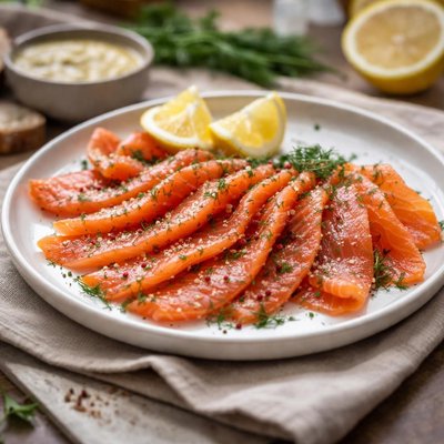 Gravlax salmon