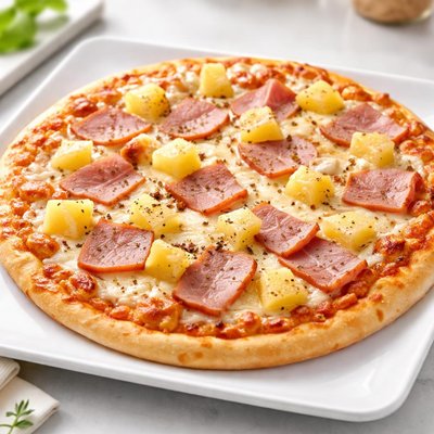 Great value ham and pineapple pizza