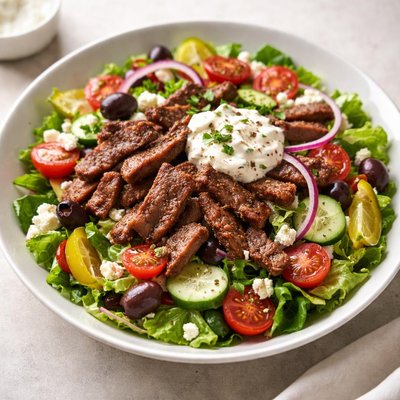 Greco lamb gyro salad