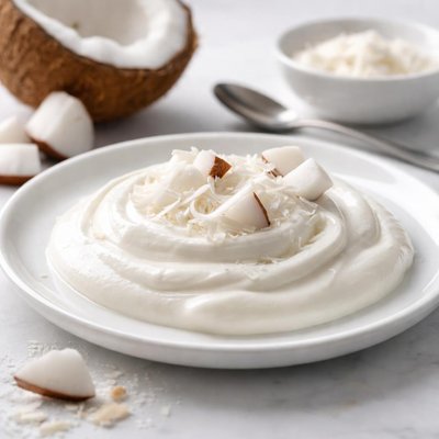 Greek coconut flavoured yoghurt