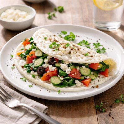 Greek egg white omelet