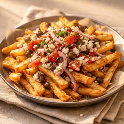 Greek fries parthenon grill