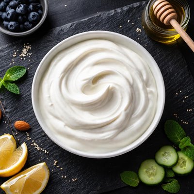 Greek low-fat plain yogurt
