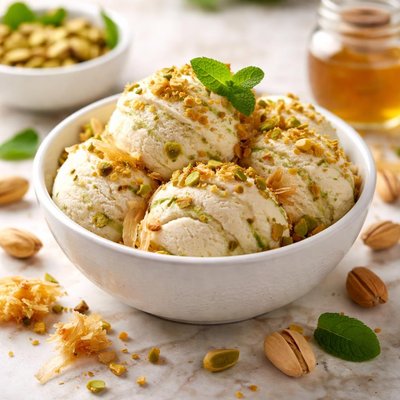 Greek mistika ice cream