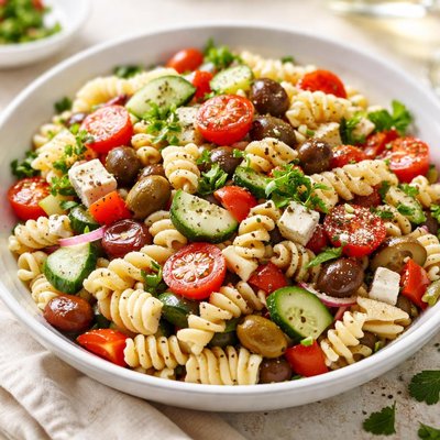 Greek pasta salad