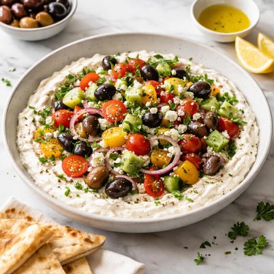 Greek salad feta whip