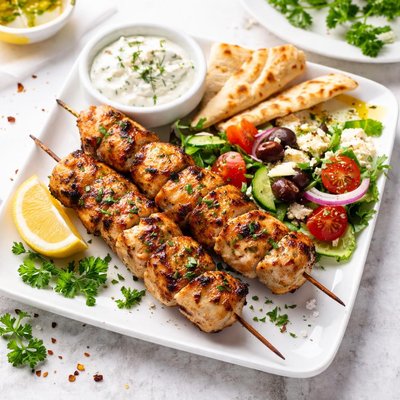 Greek souvlaki nomsi athens chichen breast